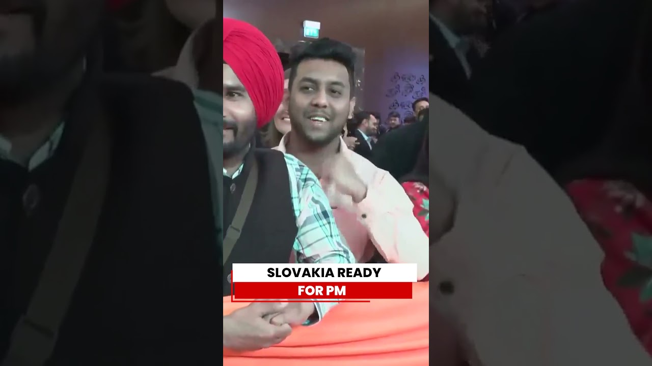 Indian Diaspora Awaits PM Modi's Arrival In Bratislava During Slovakia Visit #pmmodi #slovakia