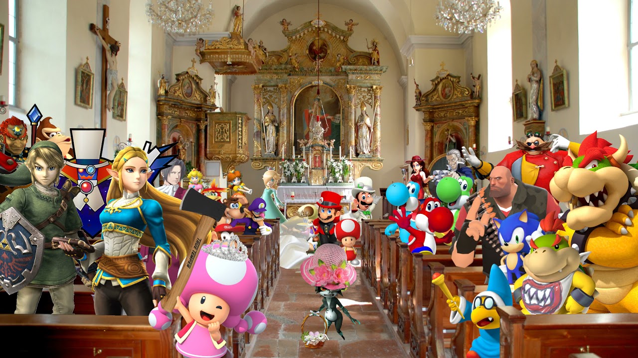 Wario dies by getting the axe after pretending to be the bride at Toad and Toadette's wedding.mp3