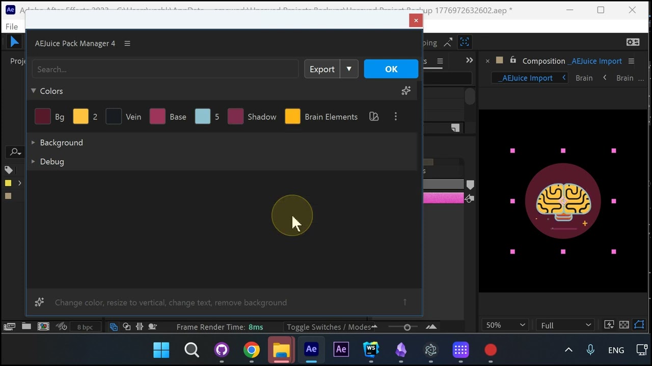 How to Change Colors in Pack Manager for After Effects &ndash; AEJuice Tutorials