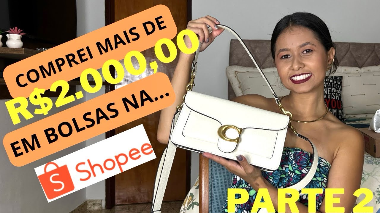 COMPRINHAS DA SHOPEE: Bolsa COACH você precisa ver os detalhes.