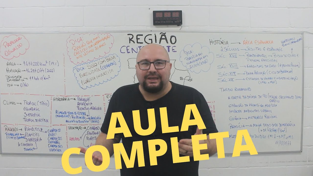 Região Centro-Oeste do Brasil| Regiões brasileiras | Aula completa | EF07GE04 #regiãocentrooeste