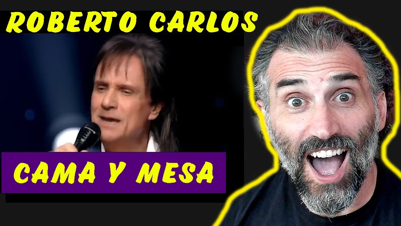 Roberto Carlos - Cama y Mesa (Video En Vivo - Stereo Version) SINGER REACTION