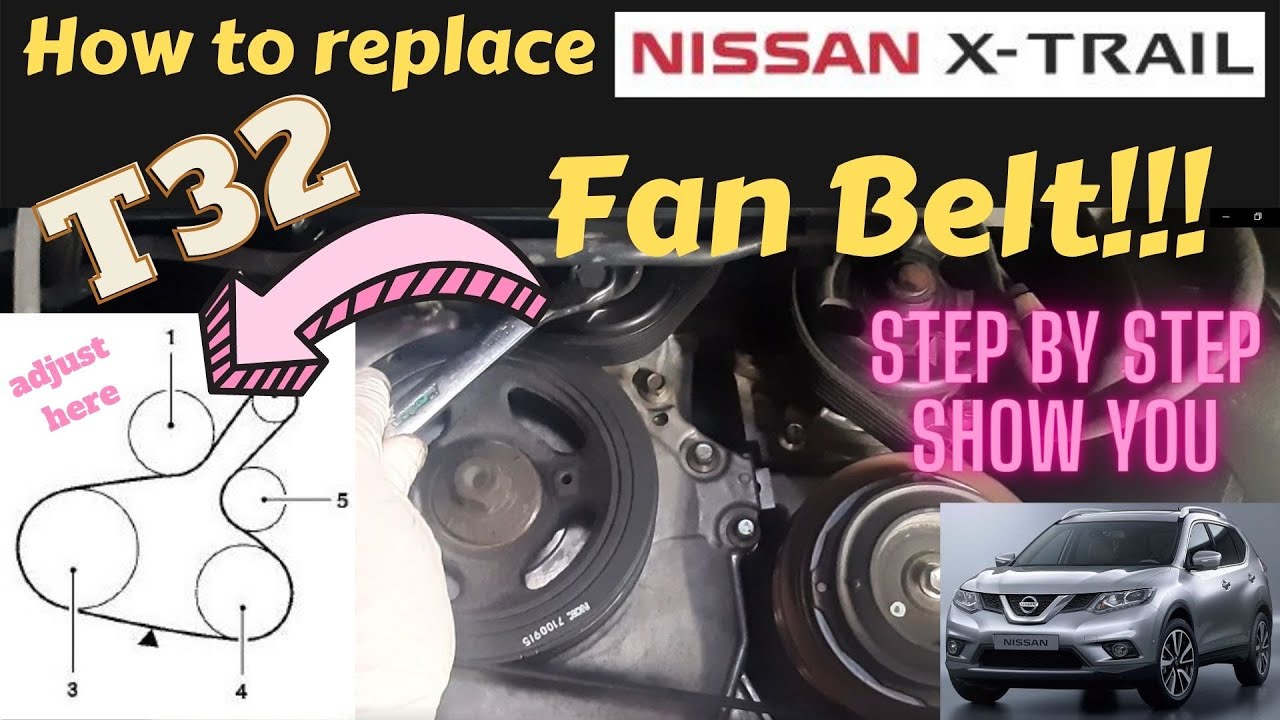 DIY Replace Nissan X-Trail T32 Fan Belt | 更換日產奇駿風扇皮帶