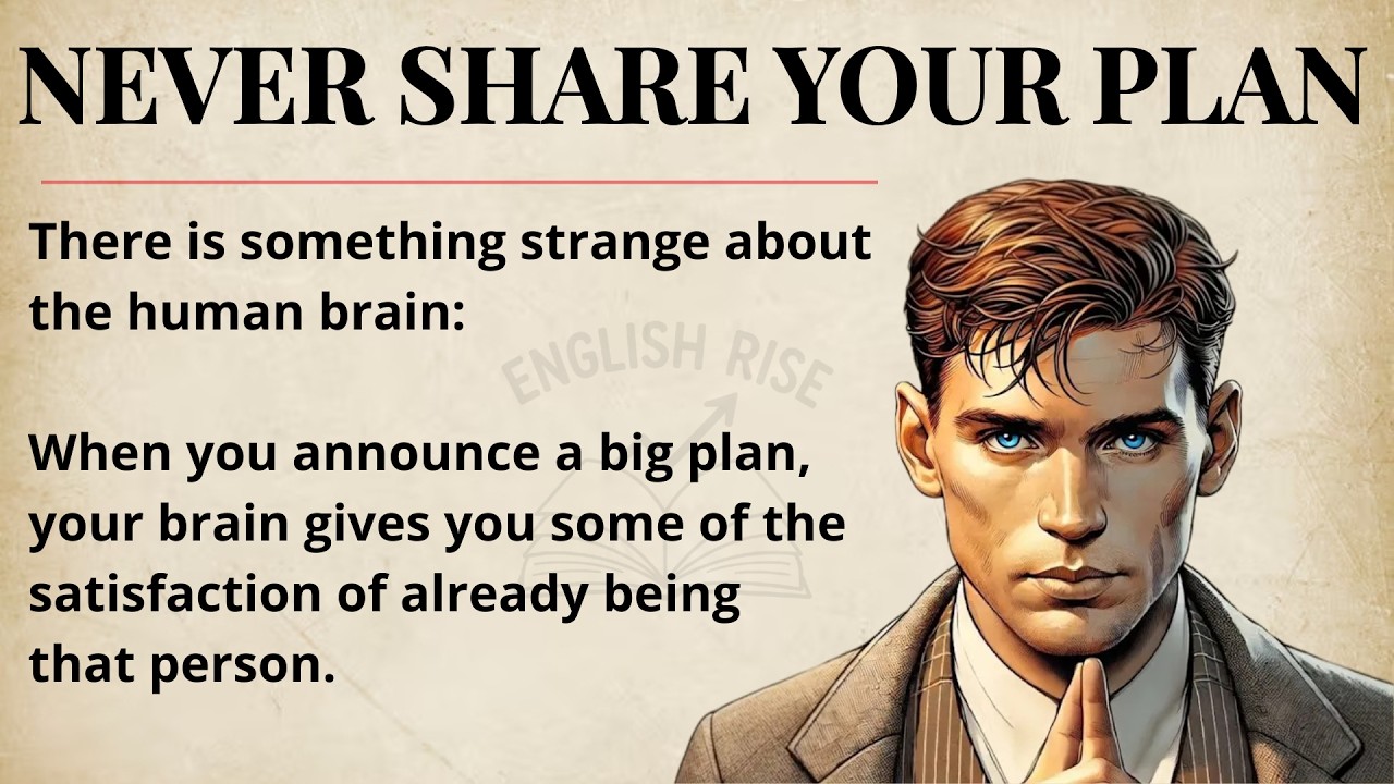 Never Share Your Plan || Improve Your English Fluency || Graded Reader