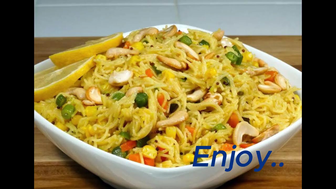 Best Veg Fried Vermicelli For Lunch box  ||  Simple Veg Fried Semiya