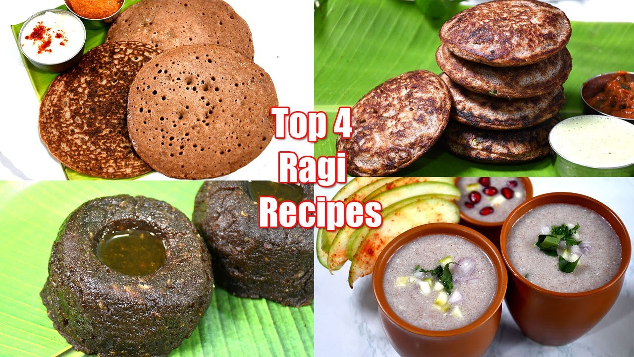 கால்சியம், இரும்பு சத்து மிக்க கேழ்வரகு ரெசிப்பீஸ்-Top 4 Calcium, Iron Rich Ragi Recipes in 20 Min