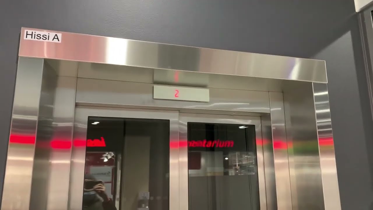2018 Schindler 5500 Linea 300 MRL tr. elevator (A) @ Saari shopping center, Yliskylä, Helsinki, FI