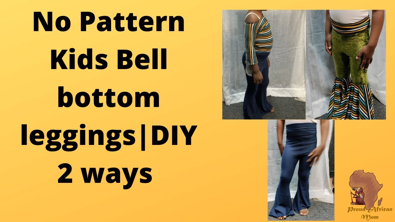 your little girls will love this || no pattern diy || how to sew bell bottoms