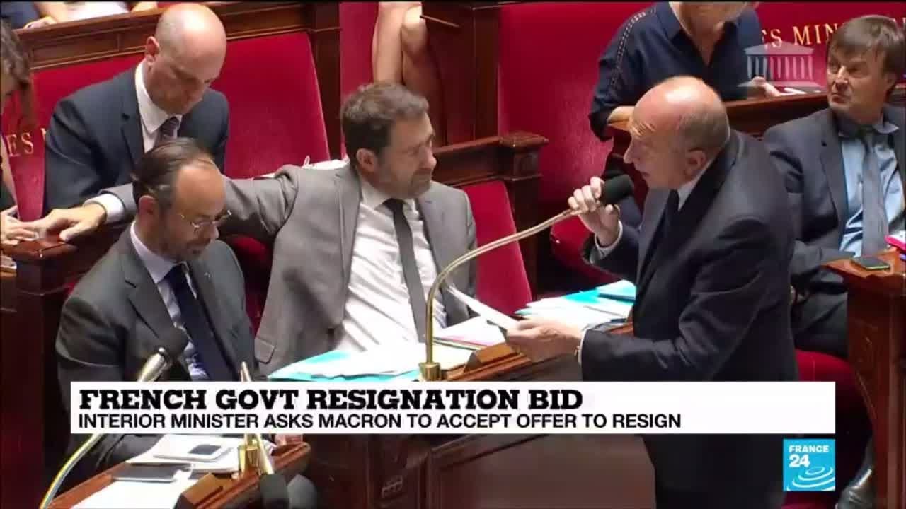 French Interior minister resignation bid: 