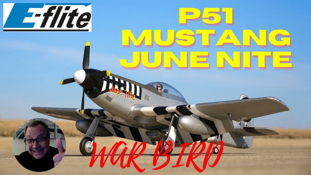 E-FLITE P51 Mustang 1.2m BNF Unboxing and Transmitter Setup
