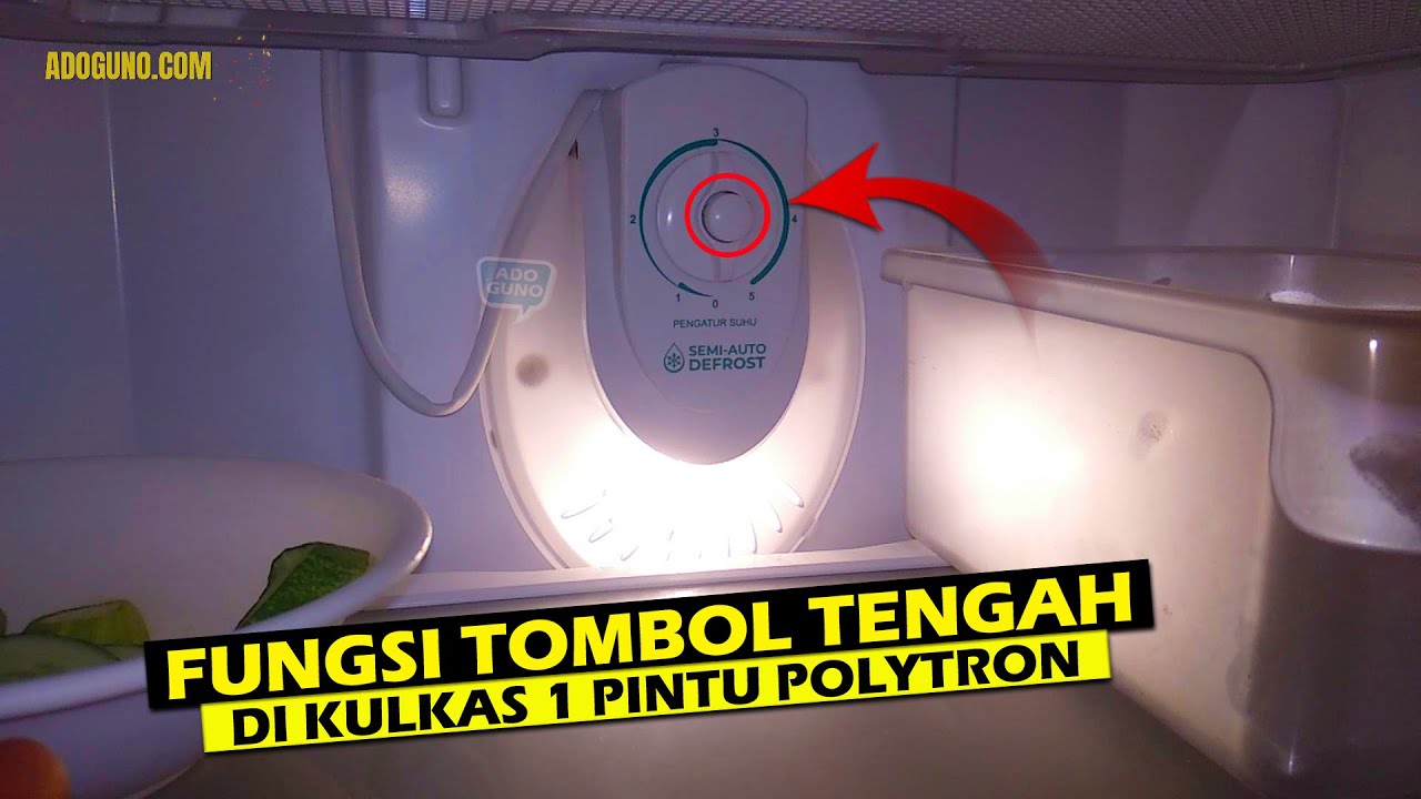 Rahasia Tombol Tengah Termostat di Kulkas 1 Pintu Polytron, Buat Apa?