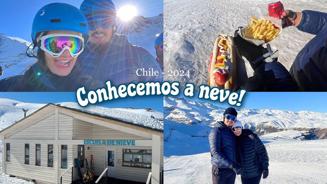 Nossa primeira viagem internacional, Conhecemos a neve, Chile 2024 - Mah Marangoni