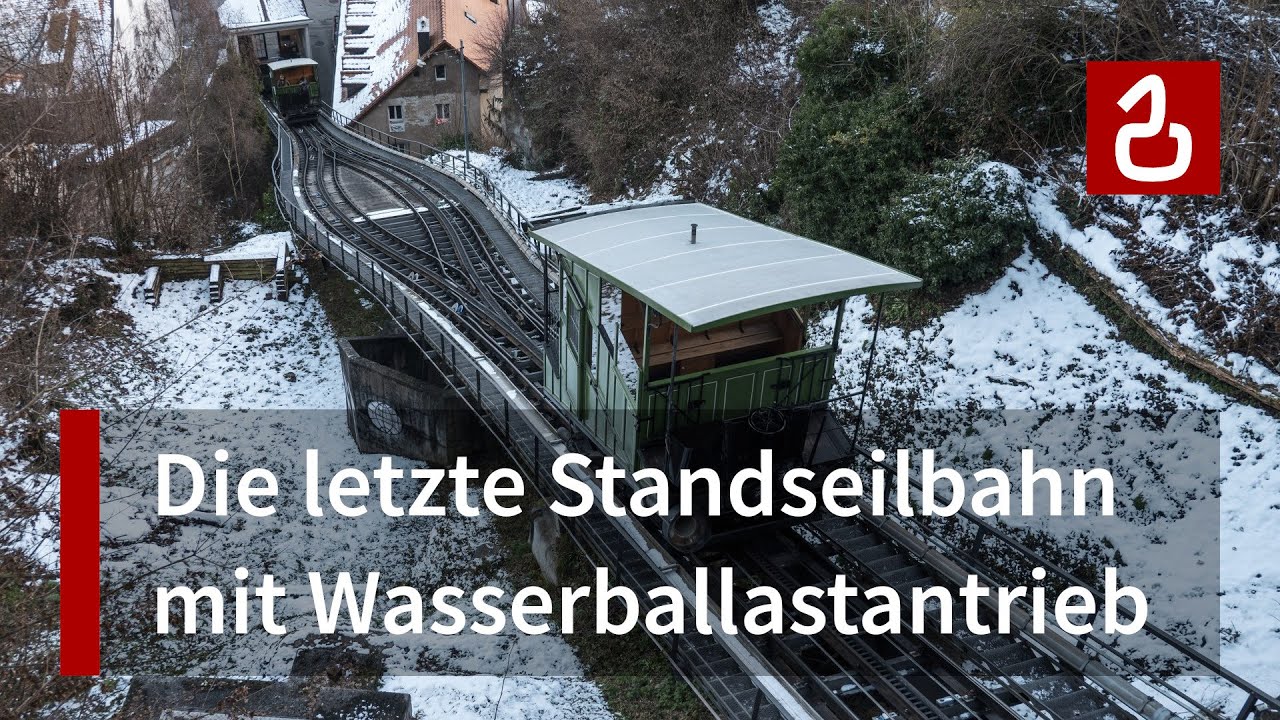 Funiculaire Fribourg La Neuveville - Saint-Pierre | Standseilbahn mit Wasserballast-Antrieb von 1899