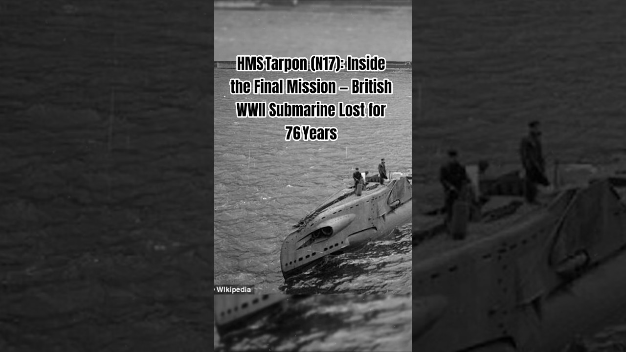 HMS Tarpon (N17): Inside the Final Mission &mdash; British WWII Submarine Lost for 76 Years
