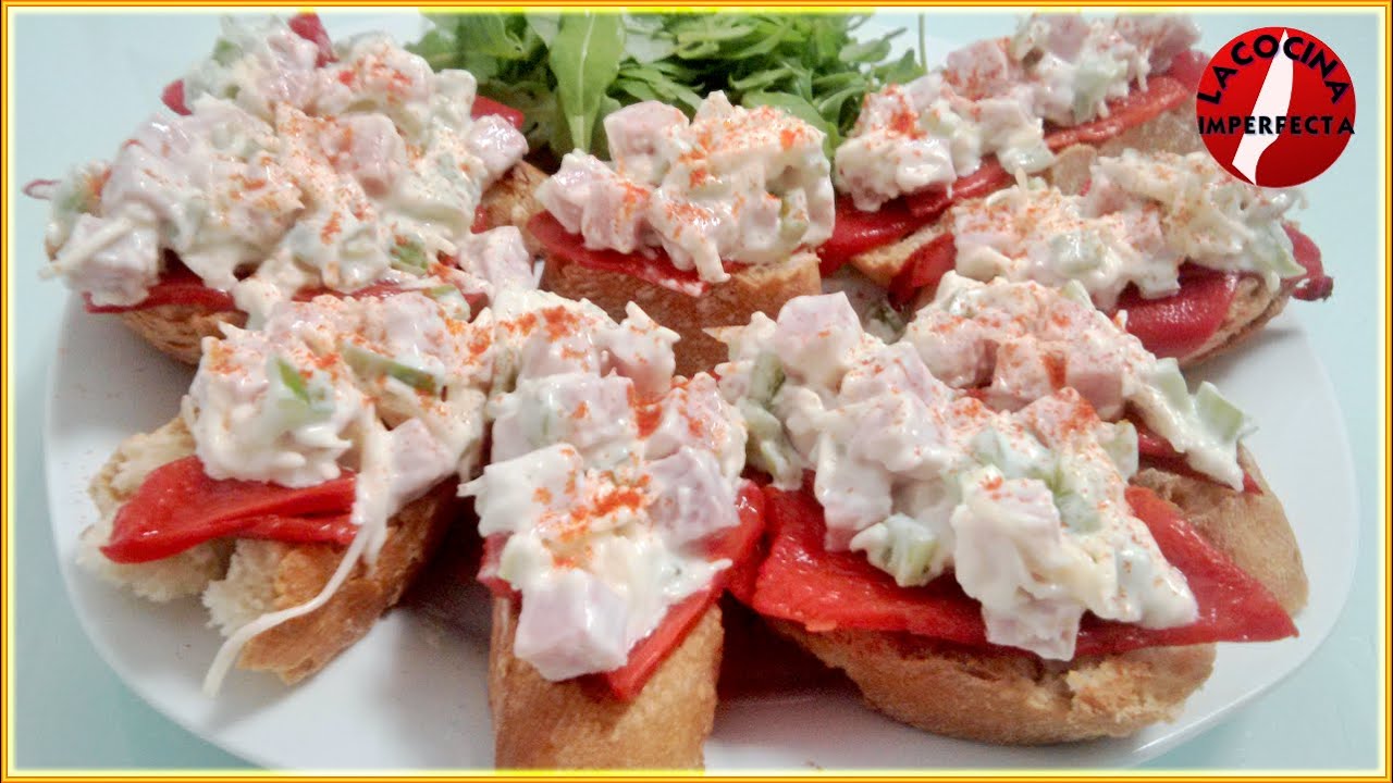 Pintxo de Pimientos del Piquillo con un Revuelto de Mayonesa
