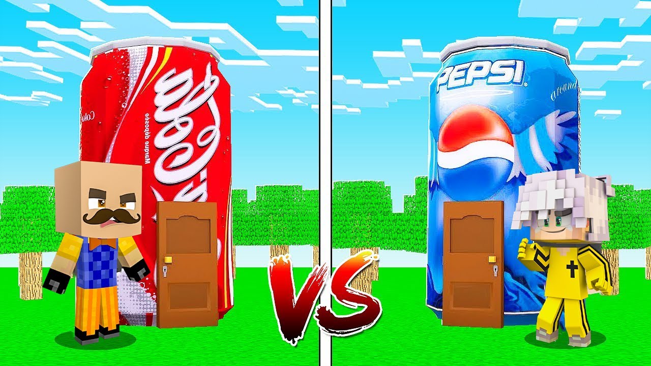 კოკა-კოლას სახლი VS პეპსის სახლი! - Minecraft
