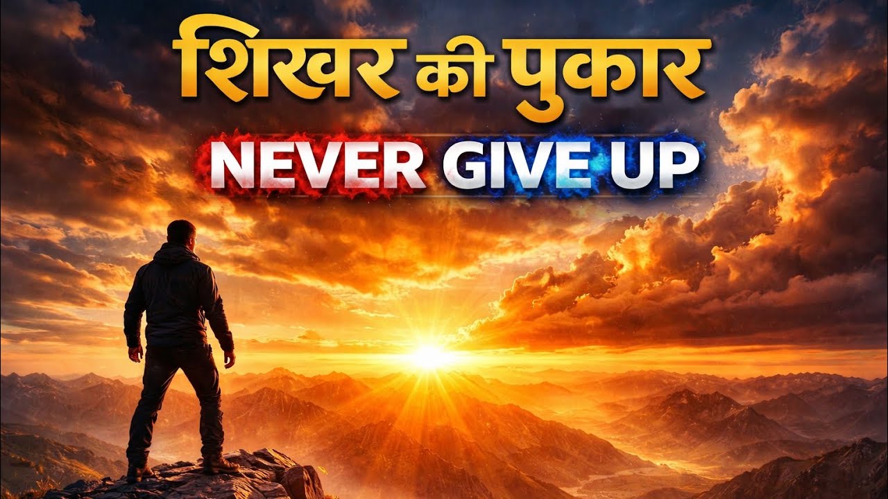 शिखर की पुकार 🔥 | Motivational Song | Never Give Up Anthem