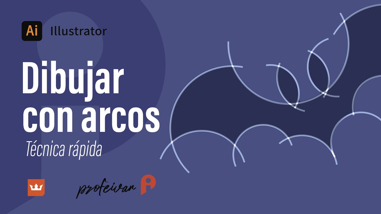 🏆 Dibujar con arcos en Illustrator (Técnica rápida)