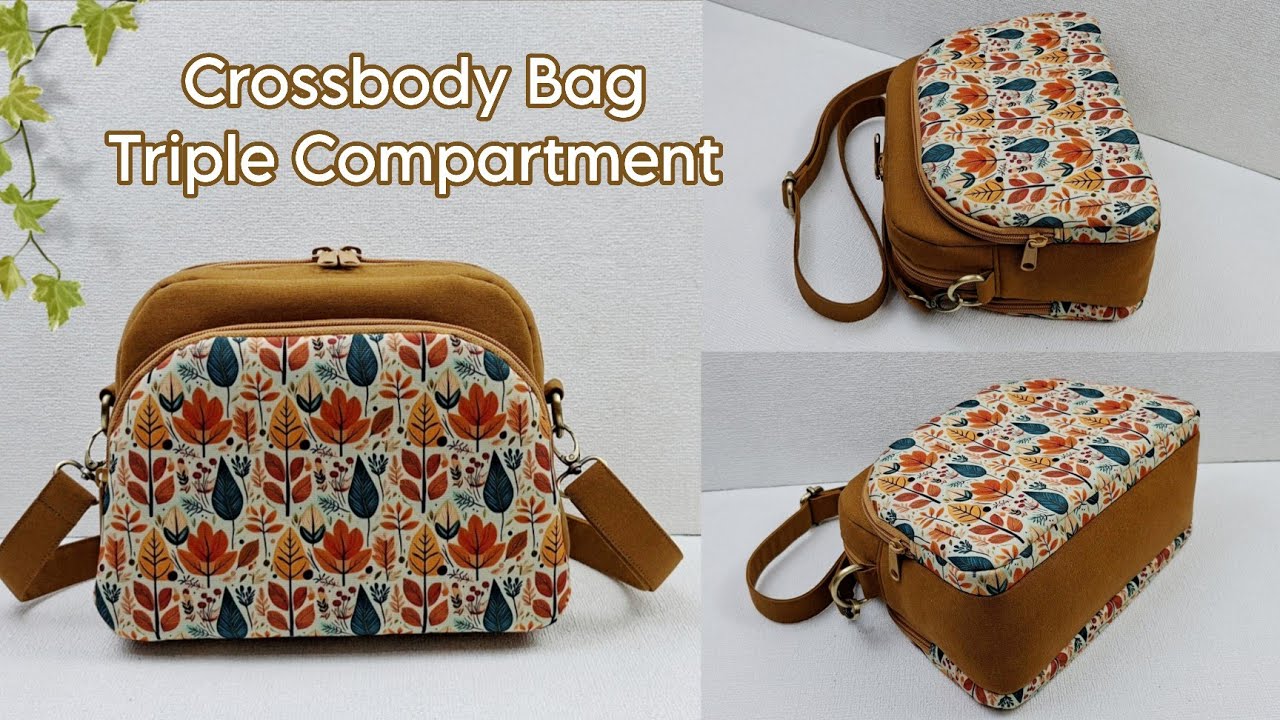 DIY Cara Membuat Tas/Triple Compartment Bag/Tutorial & Patteen