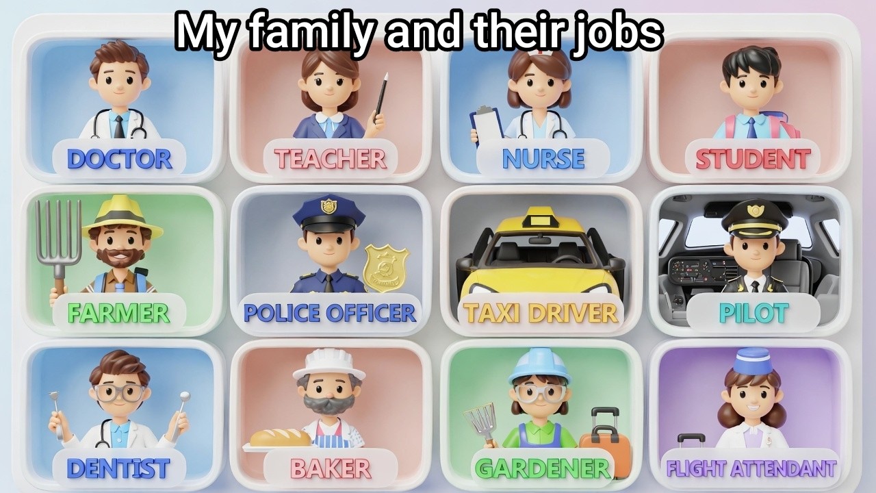 My Family and Their Jobs | English for Everyone