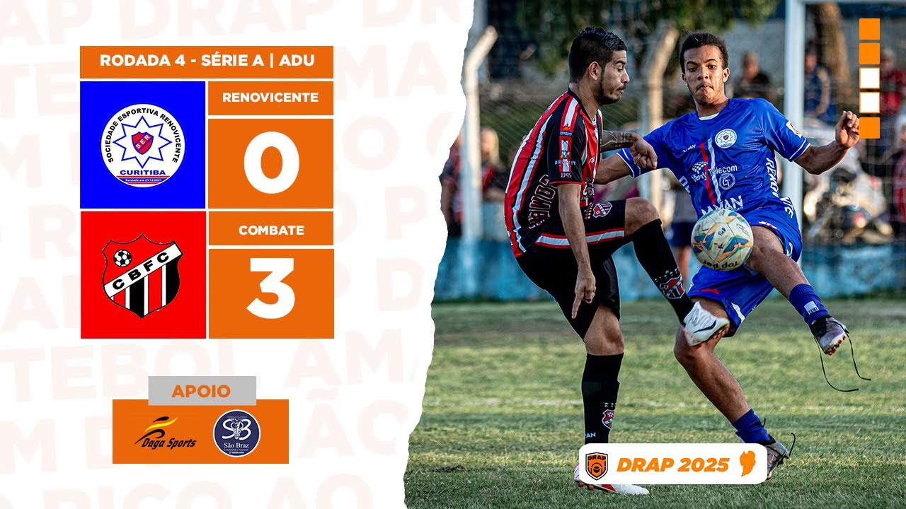[CP] - RENOVICENTE 0 X 3 COMBATE [4ª RODADA | SÉRIE A - SUBURBANA 2025 | ADU]
