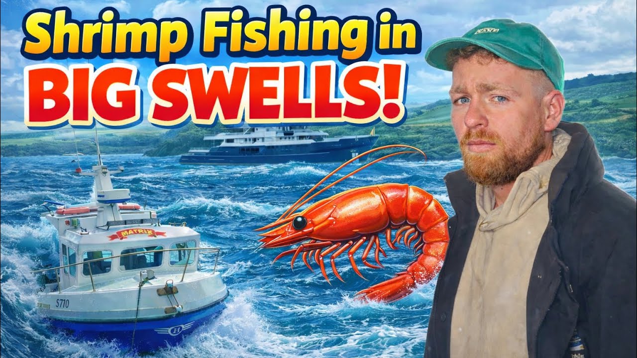 Shrimp Fishing In Big Swells Commercial Fishing SOLO