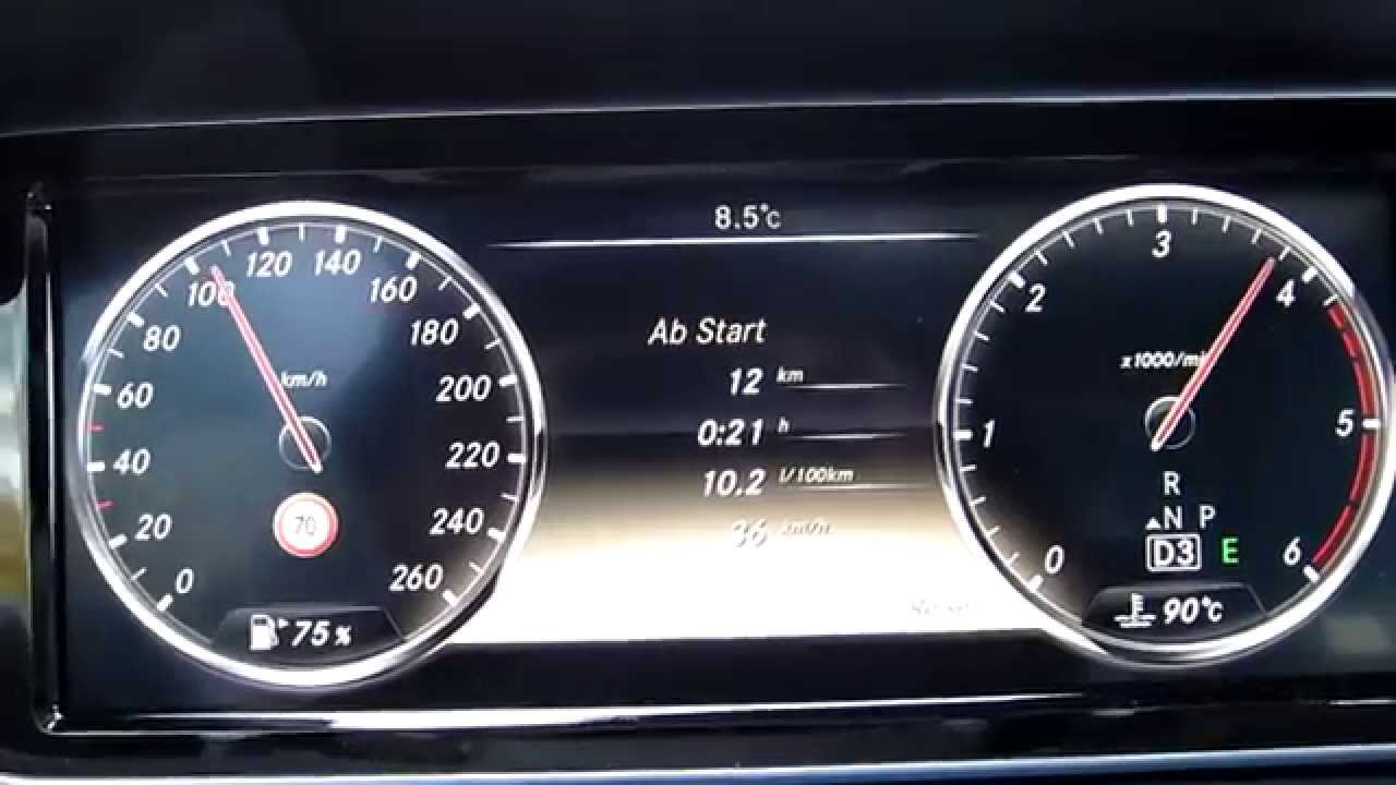 Mercedes-Benz S 350 CDI 0 - 100 km/h Acceleration Beschleunigung