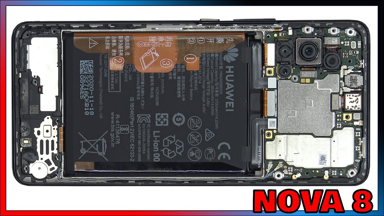 HUAWEI Nova 8 5G Disassembly Teardown Repair Video Review