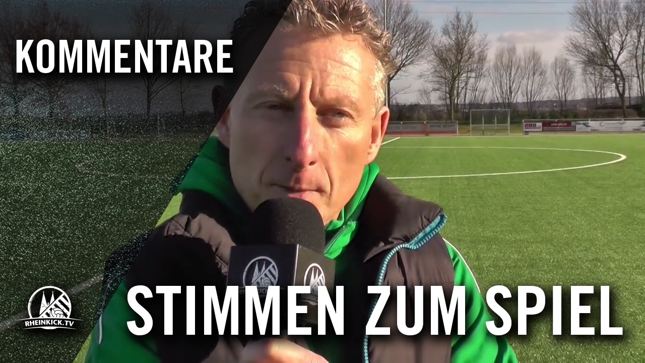 W. Siegburg (Trainer FC Schwadorf), K. Badtke und M. Klein (beide SV Godorf) - Die Stimmen