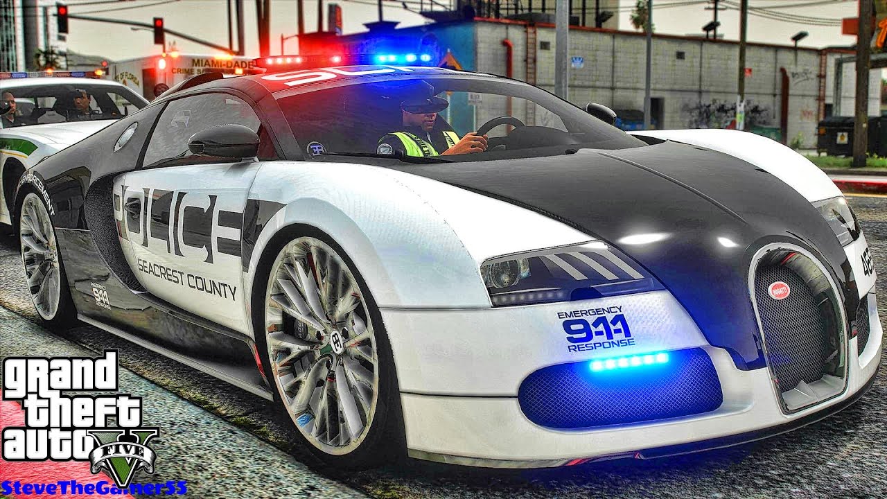 Суперкары Sunday Patrol в модах GTA 5|| Bugatti|| GTA 5 Lspdfr Mod| 4K