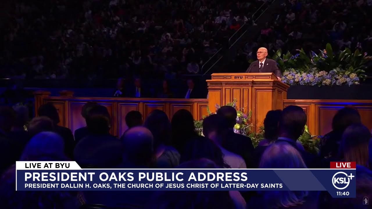 LIVE: President Dallin H. Oaks delivers first public address as prophet at BYU