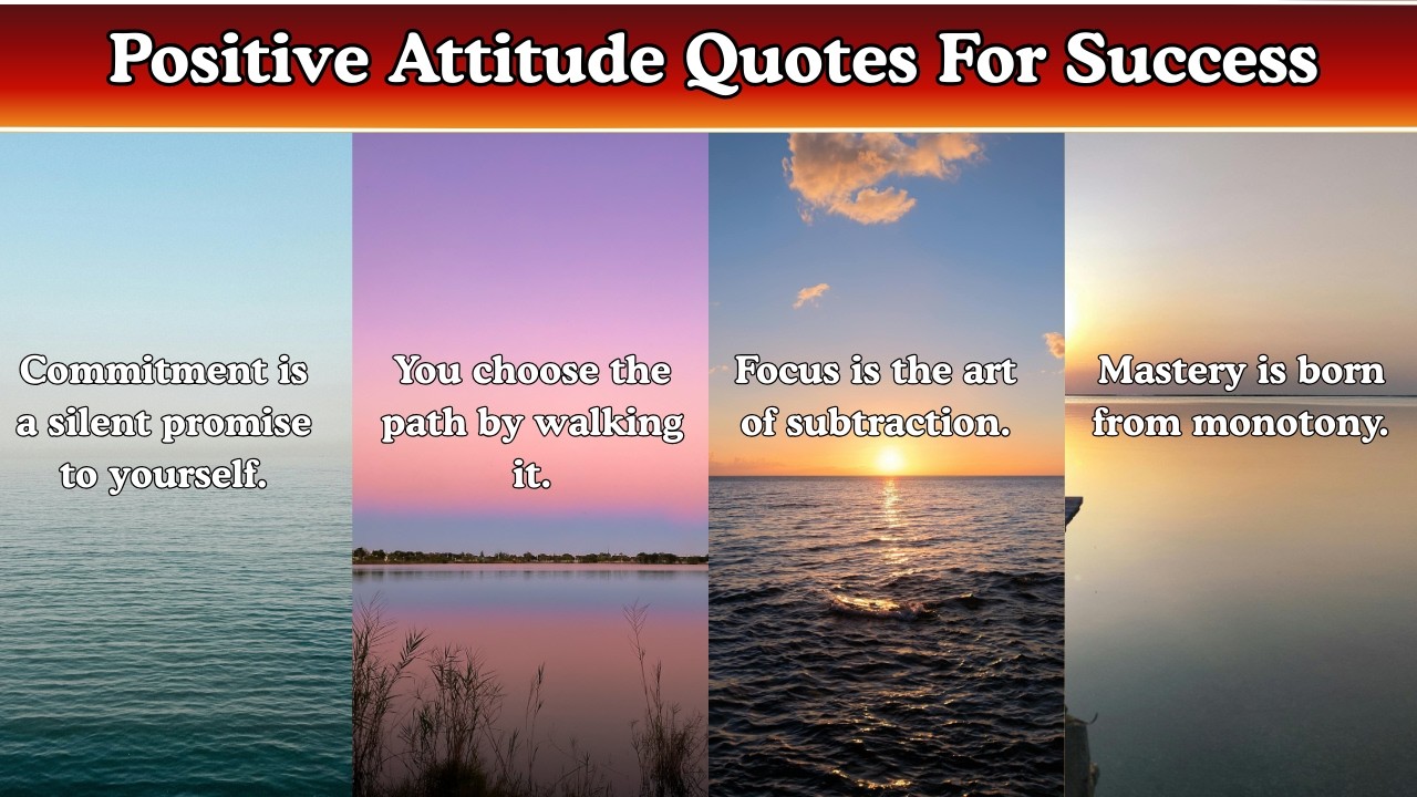 Positive Attitude Quotes For Success | Daily Motivational Quotes | Inspirational Life Quotes