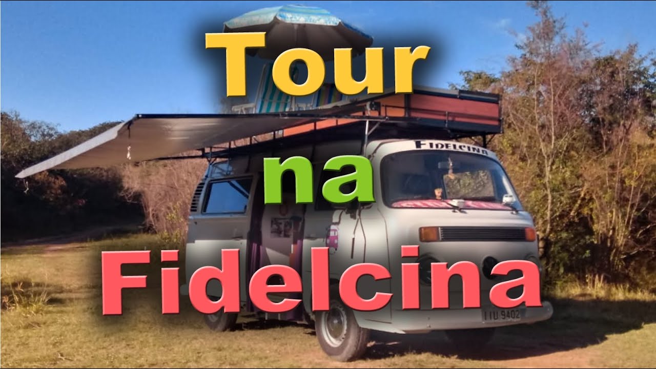 Tour na Fidelcina, uma kombi motorhome artesanal completa e com banheiro