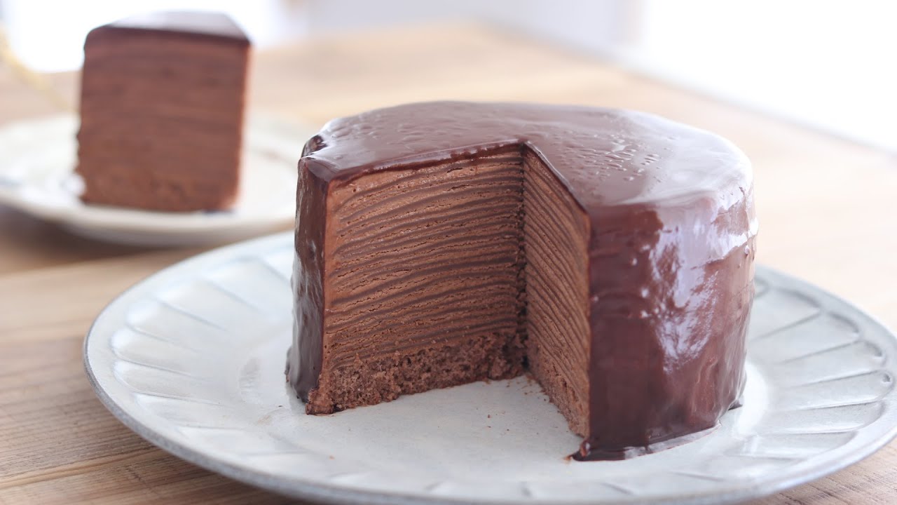 Kek Coklat Mille Crepe ｜ HidaMari Cooking