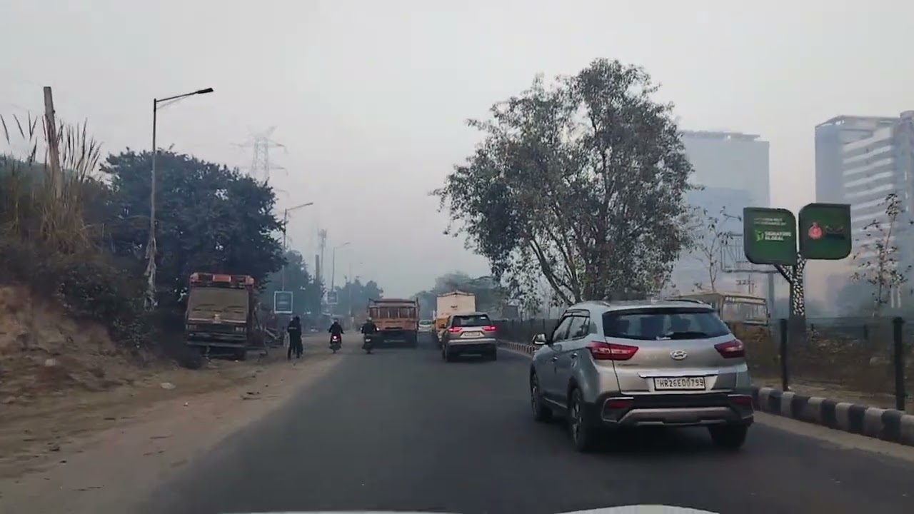 Long drive Dwarka Expressway from Gurgaon Haryana