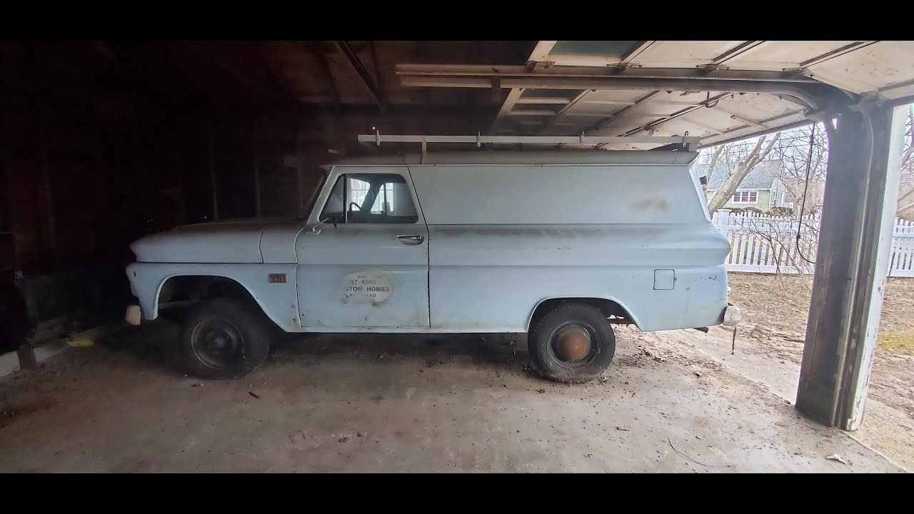 Original Barn Find 1966 4x4 Chevrolet K10 Panel Truck For Sale~One Family Owned~94,598 Miles