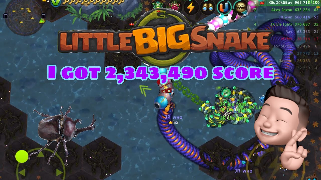 Playing Little Big Snake  getting  2 million score
