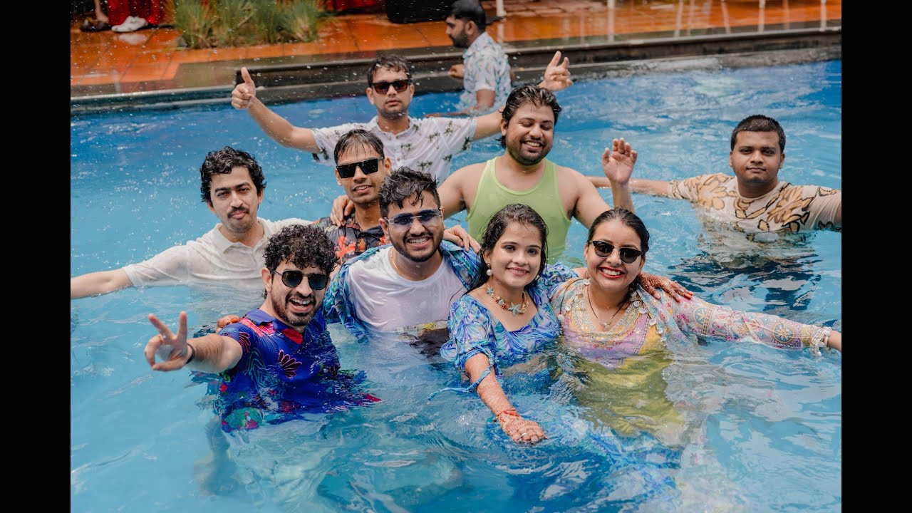 🏖️ Piyush & Bhawana's Splashy Pool Party 🍹 | A Day of Fun, Love & Laughter! 🌴☀️