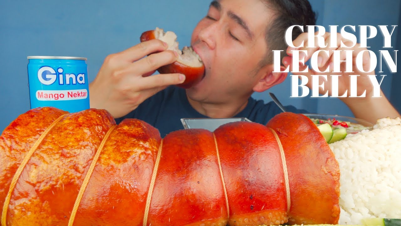 CRISPY LECHON BELLY MUKBANG| HUNGRY VOHN | MUKBANG PHILIPPINES|PINOY MUKBANG| BIGBITES
