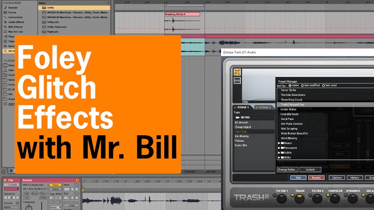 Mr. Bill | Using Foley to Make Glitch Effects
