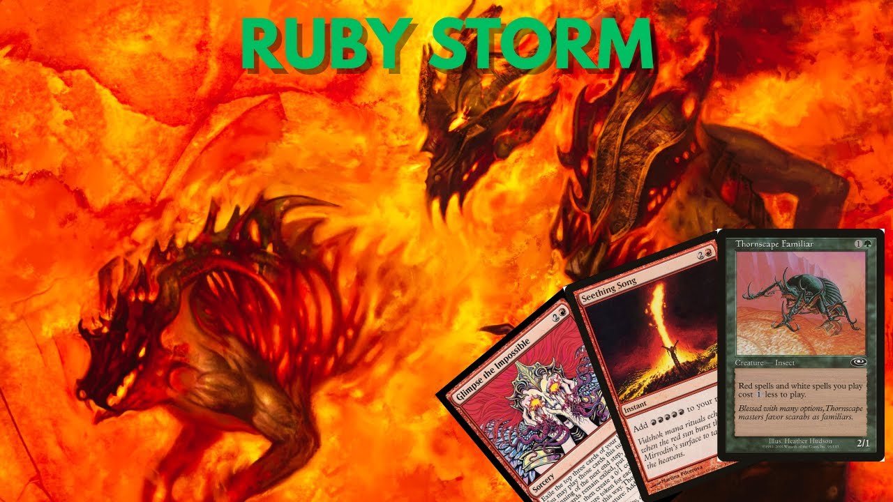 Robando todo el mazo dos veces con Ruby Storm! -- Liga de Pauper