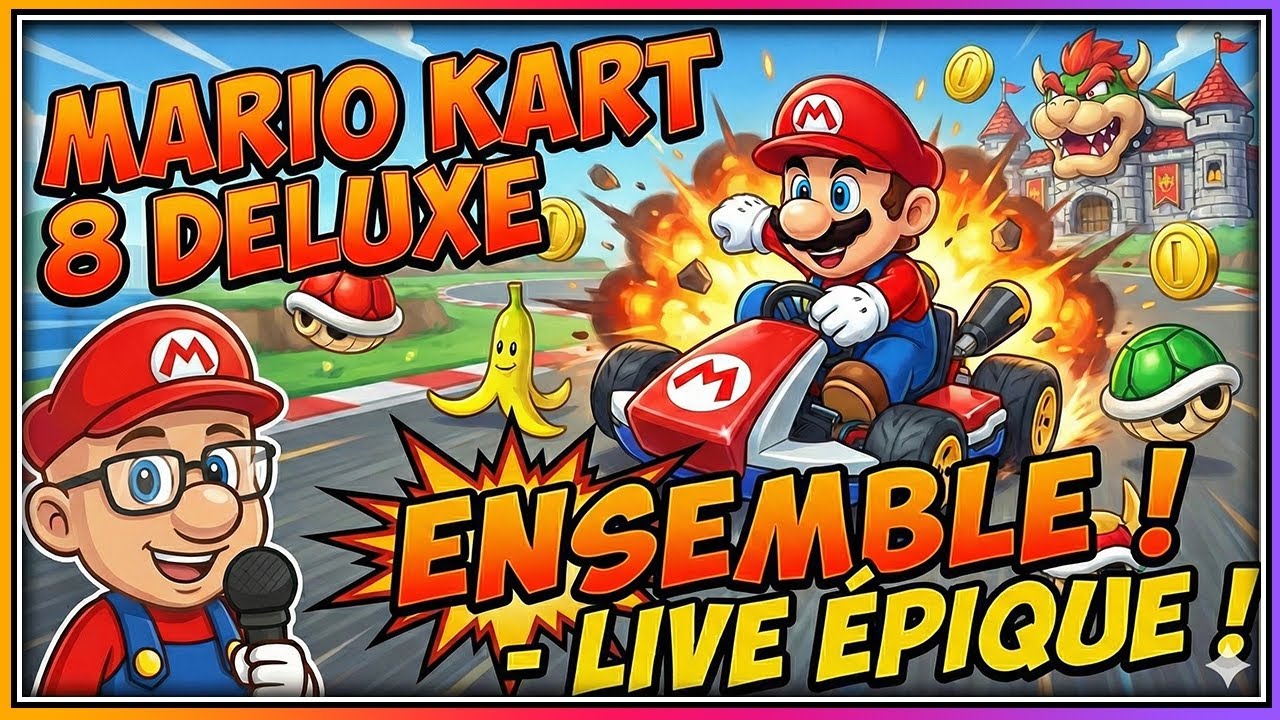 On Se Retrouve en Live sur Mario Kart 8 Deluxe – Prêts à Gagner ?
