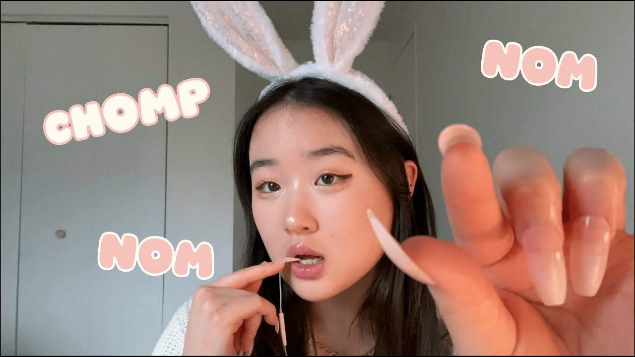 ASMR plucking & eating your negative energy (i'm a easter rabbit)