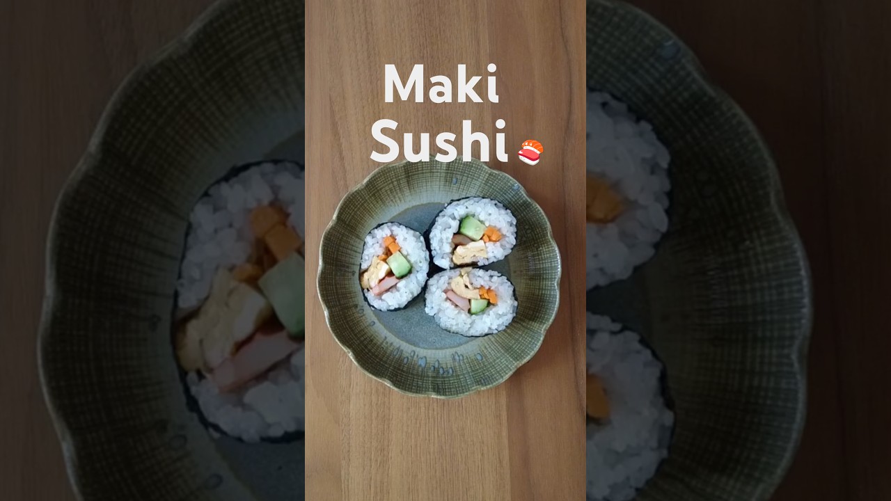 Norimaki japon&eacute;s f&aacute;cil con kanimama, vegetales y huevo 🍣🎌