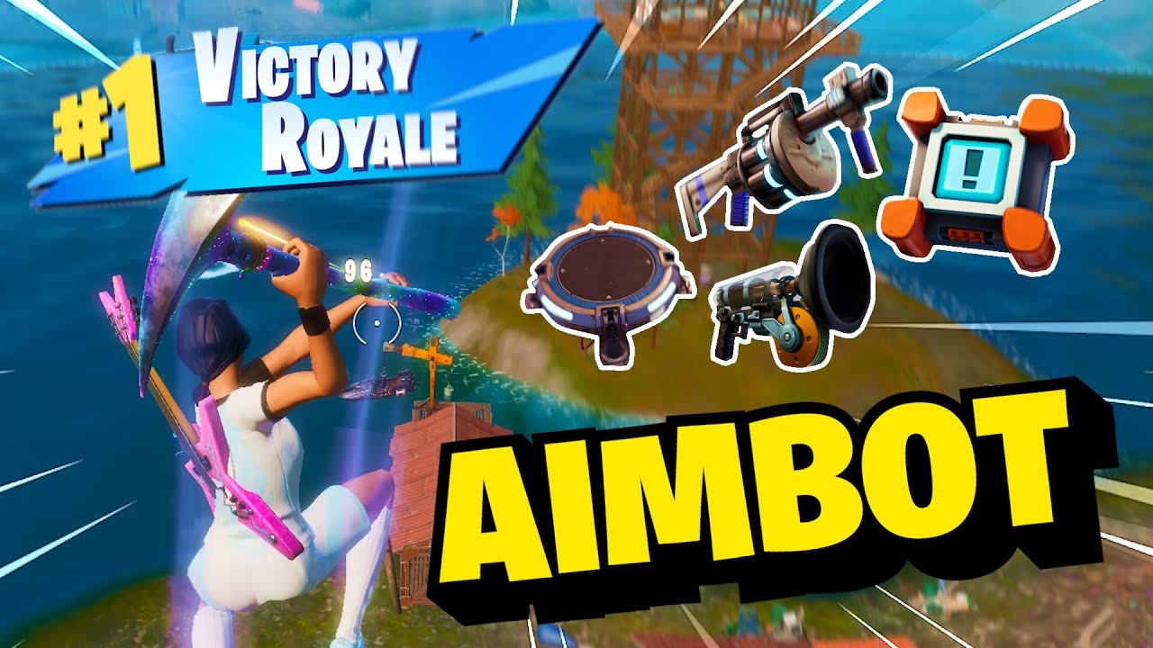 10 CRAZY TRICKSHOTS with the *NEW* AIMBOT RIFLE...