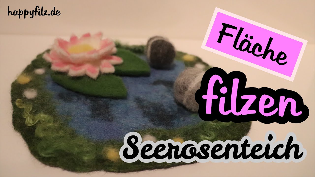 Nassfilzen Filzanleitung * Eine Fläche filzen * Filzen für Anfänger