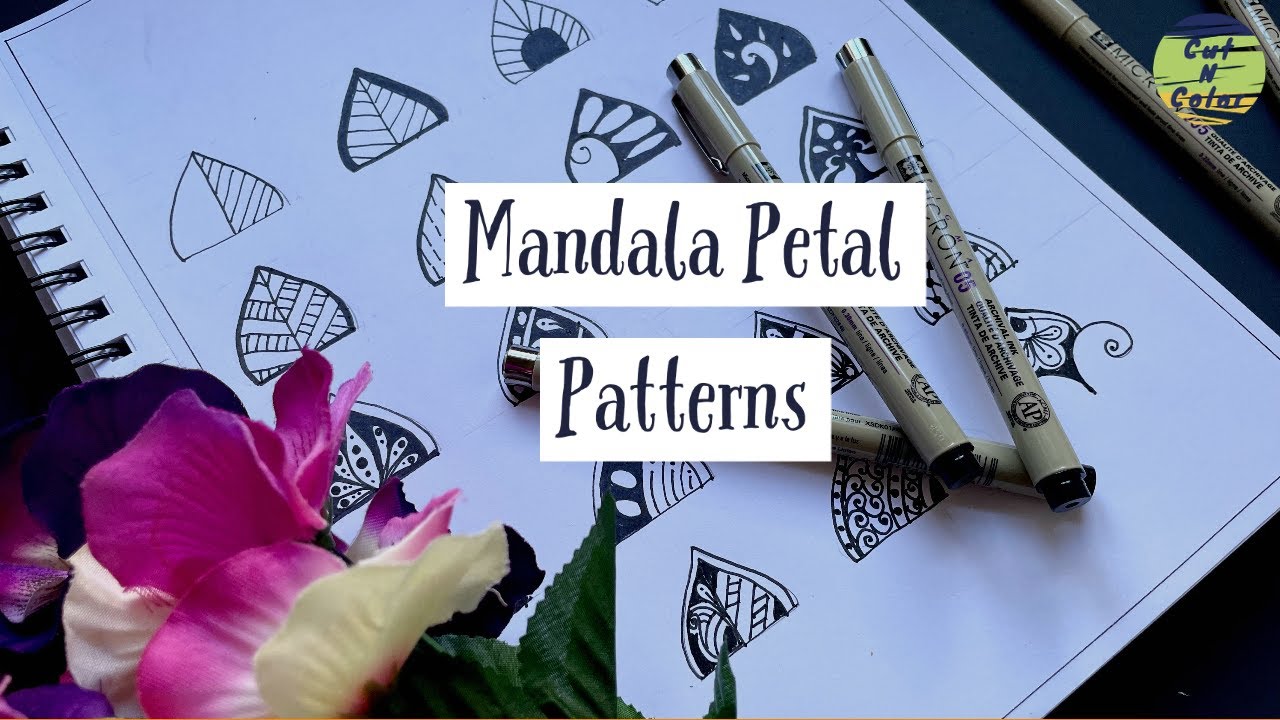 Easy Mandala Petal Patterns | Mandala Art Tutorial for beginners | Learn Mandala Art Step by Step