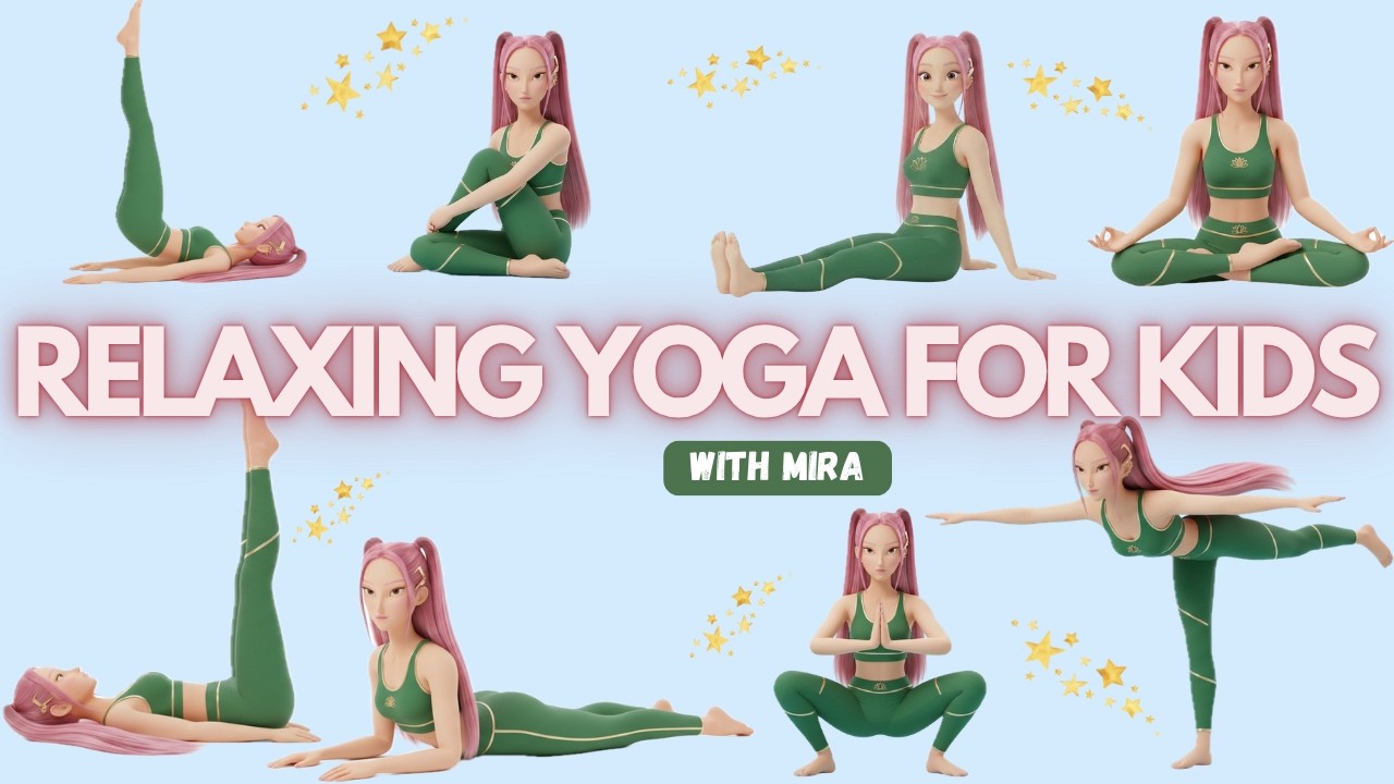 Relaxing Yoga for Kids | Peaceful Mind & Body with Kpop Mira