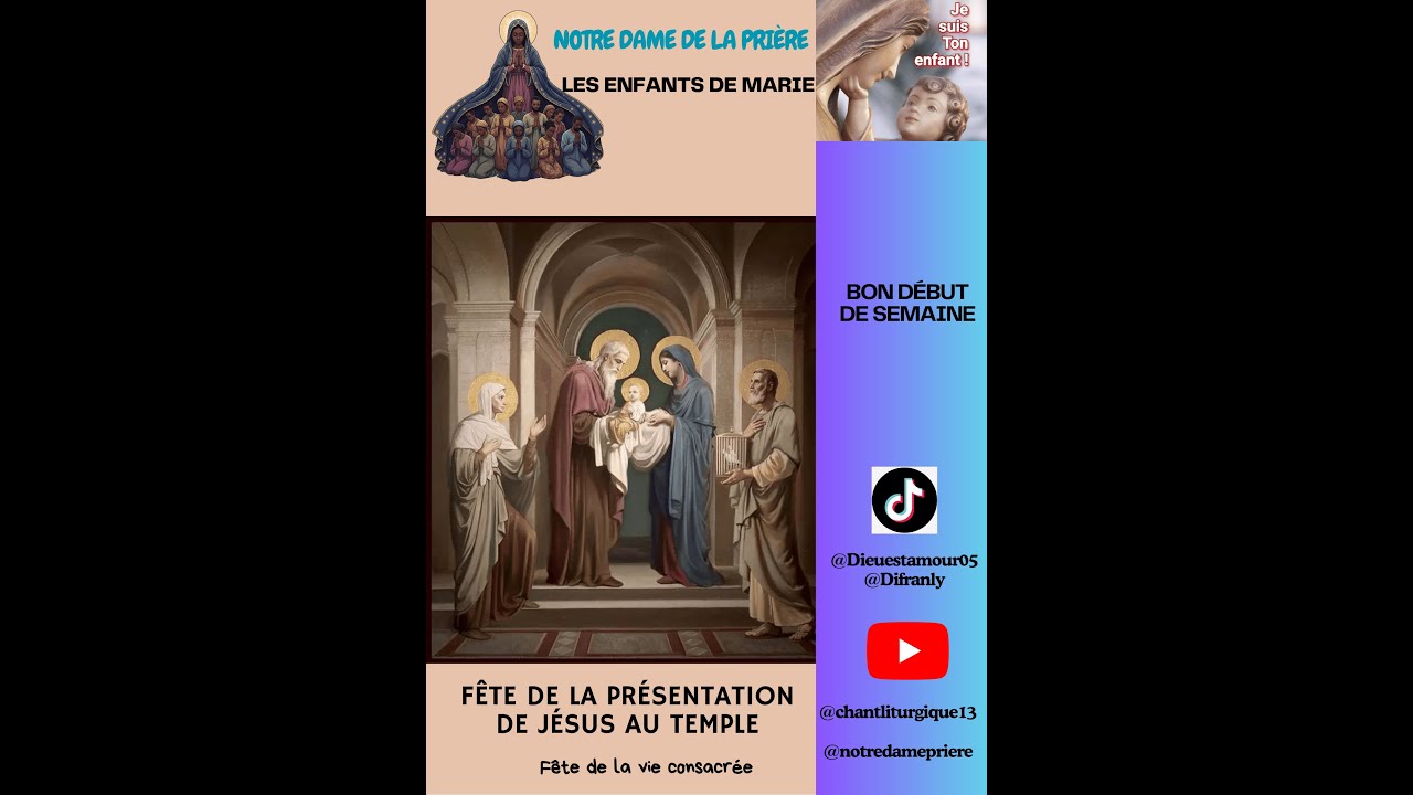 Vivre en enfants de la lumière consacrés au Seigneur - MÉDITATION DU JOUR