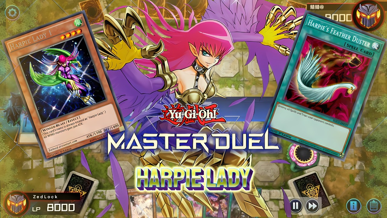 HARPIE LADY ARCHETYPE DECK - MONSTER EFFECTS NEGATED WHOLE TURN?! | YUGIOH! MASTER DUEL